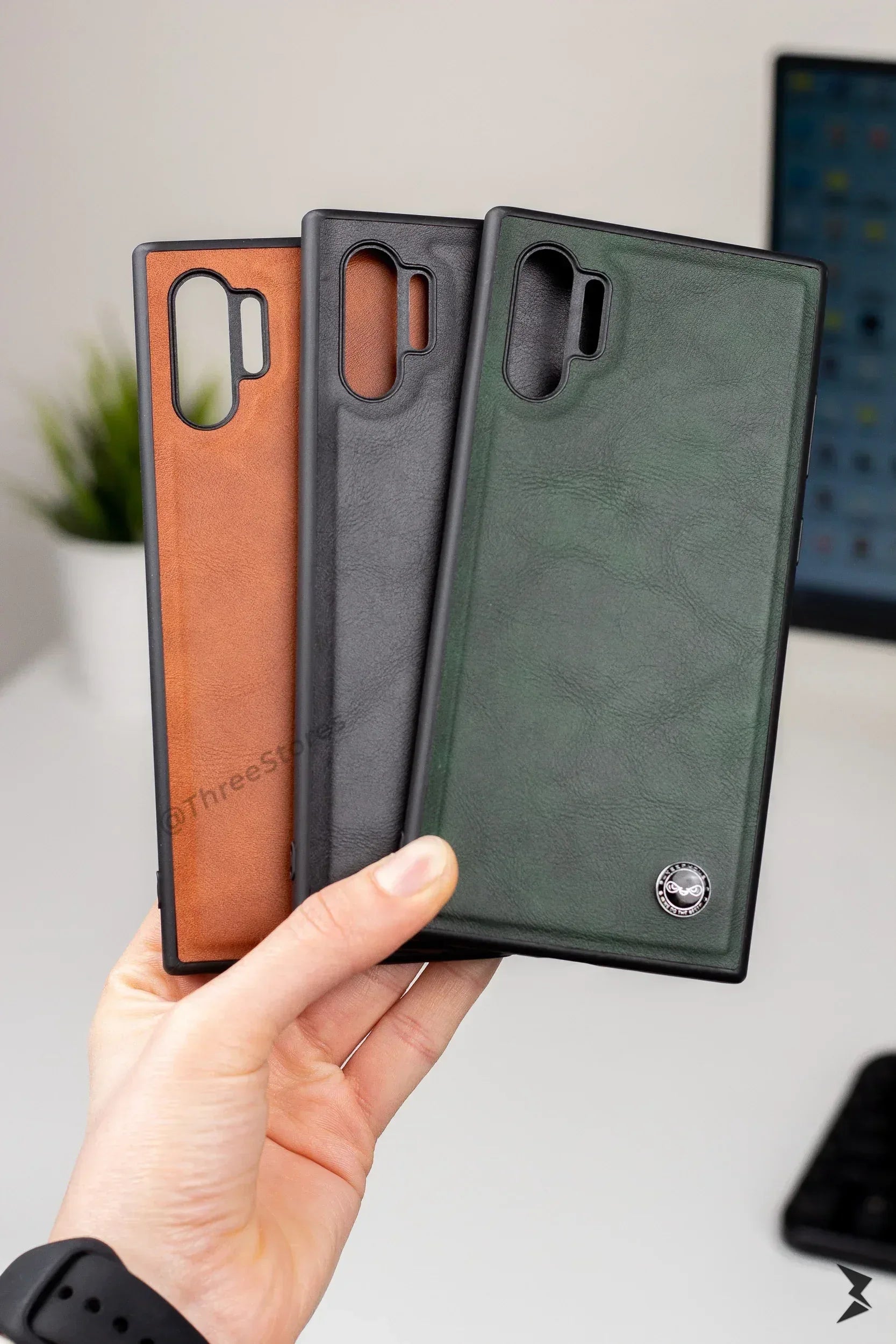 Keephone Leather Case Samsung Note 10 Plus - Three