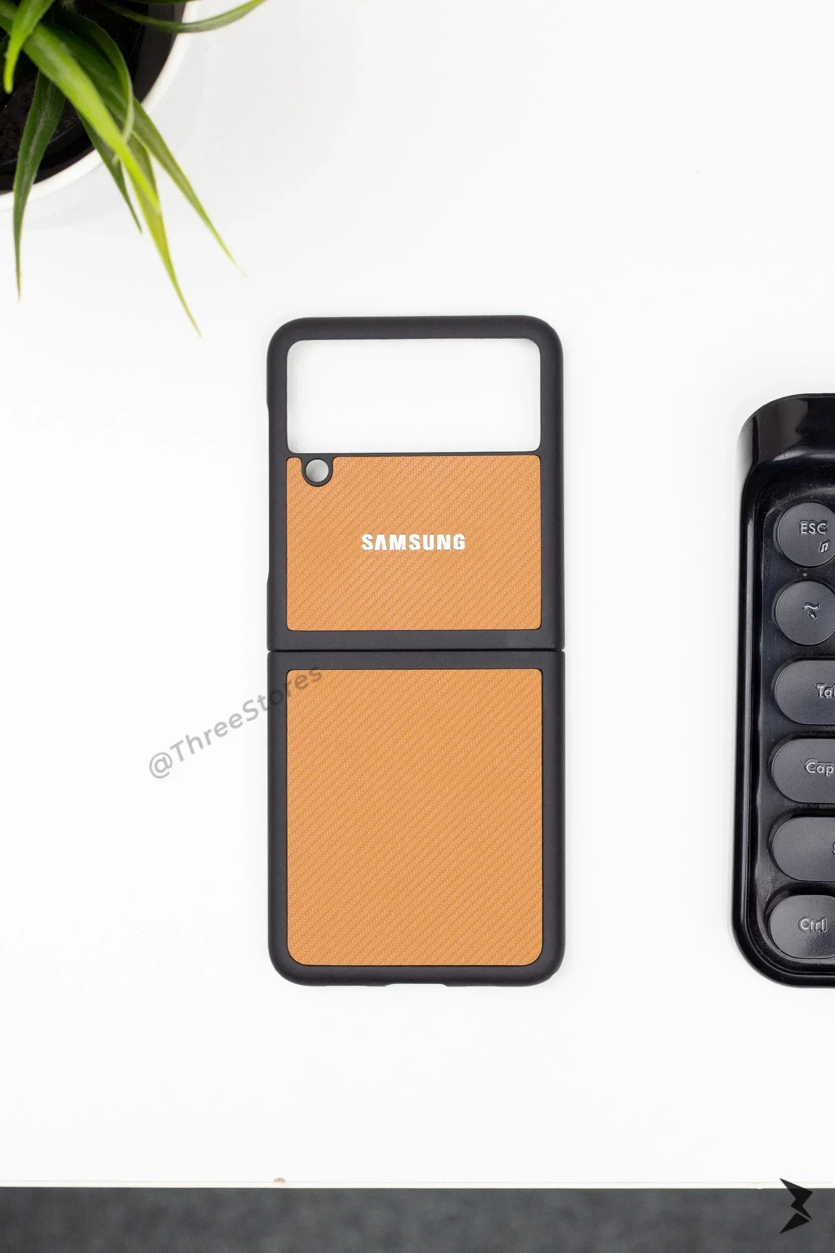 Leather Frame Case Samsung Z Flip 3 - Three