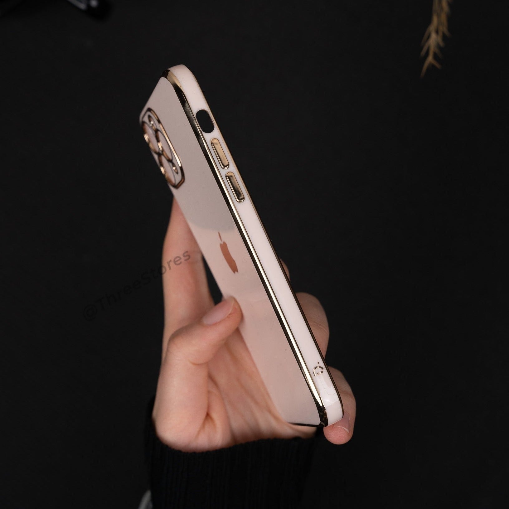 Plating Gold Lens Protection Case iPhone 11 pro