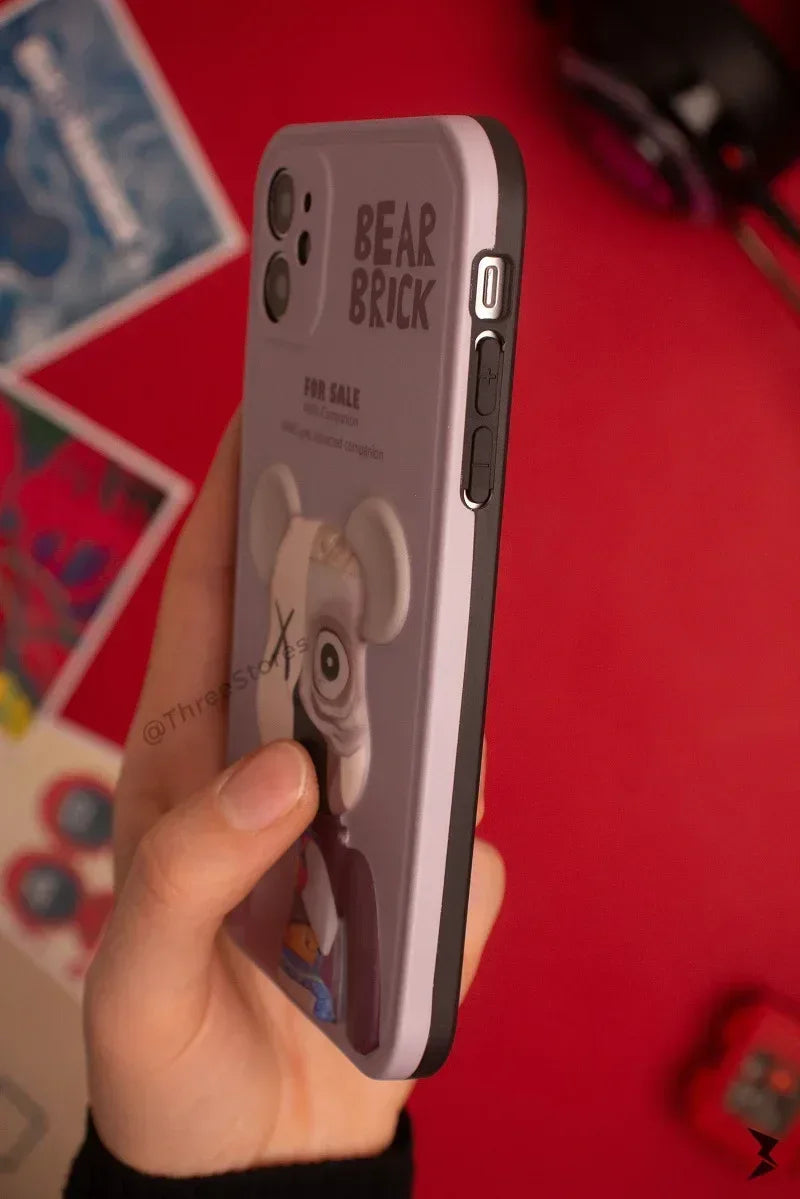 3D Bear Brick Case iPhone 11 - Three