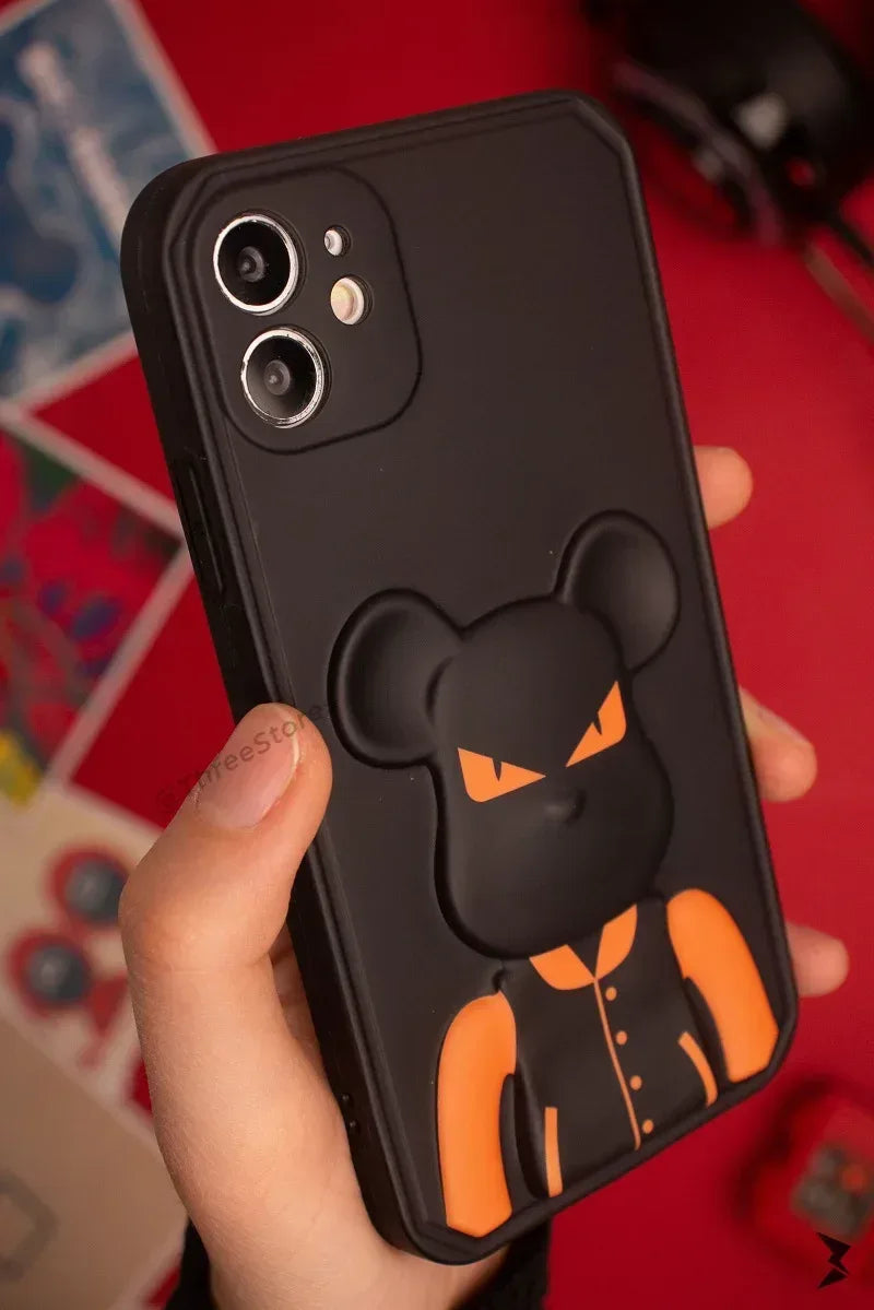 3D Bear Brick Case iPhone 11 - Three