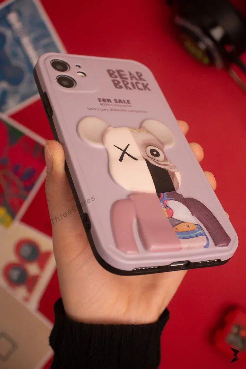 3D Bear Brick Case iPhone 11 - Three