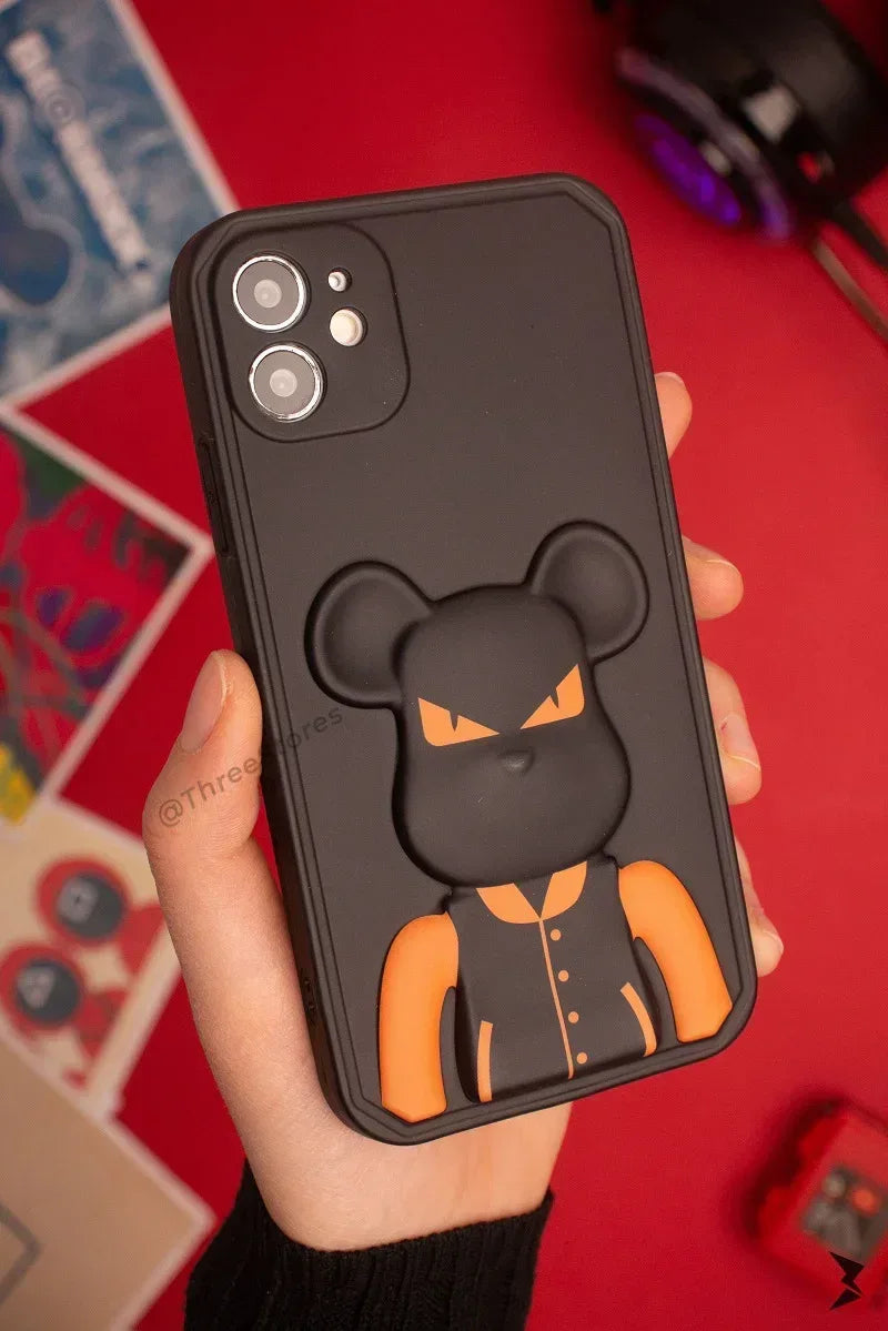 3D Bear Brick Case iPhone 11 - Three