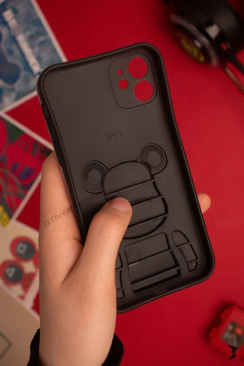 3D Bear Brick Case iPhone 11 - Three