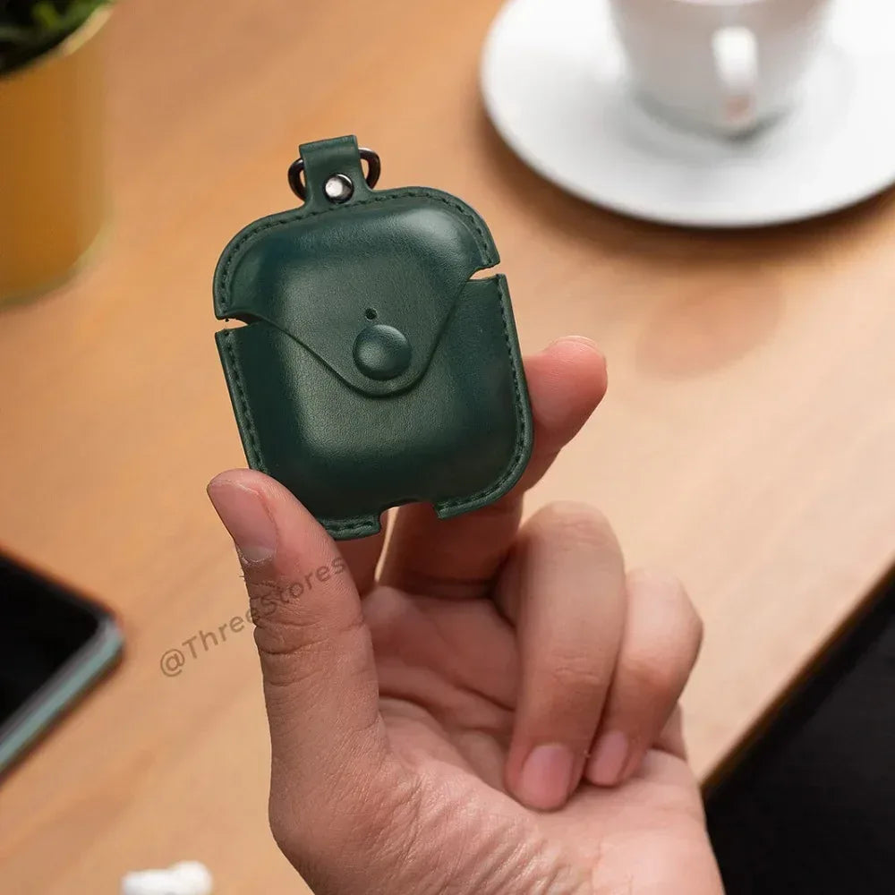 Leather Protective Case For Airpods - Three