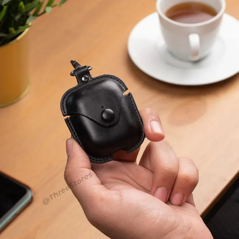 Leather Protective Case For Airpods - Three