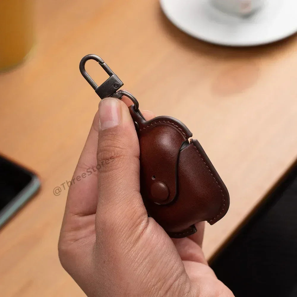 Leather Protective Case For Airpods - Three