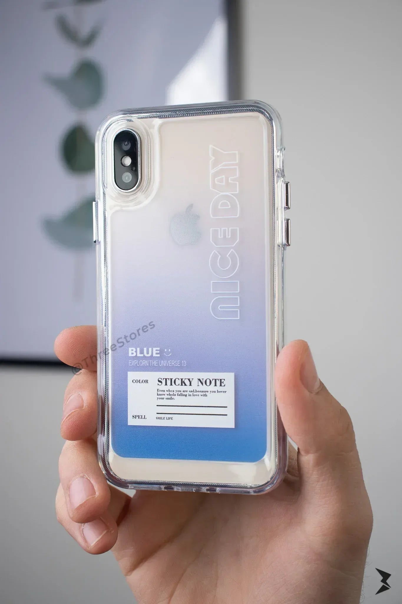 Transparent Printed Case iPhone X - Three