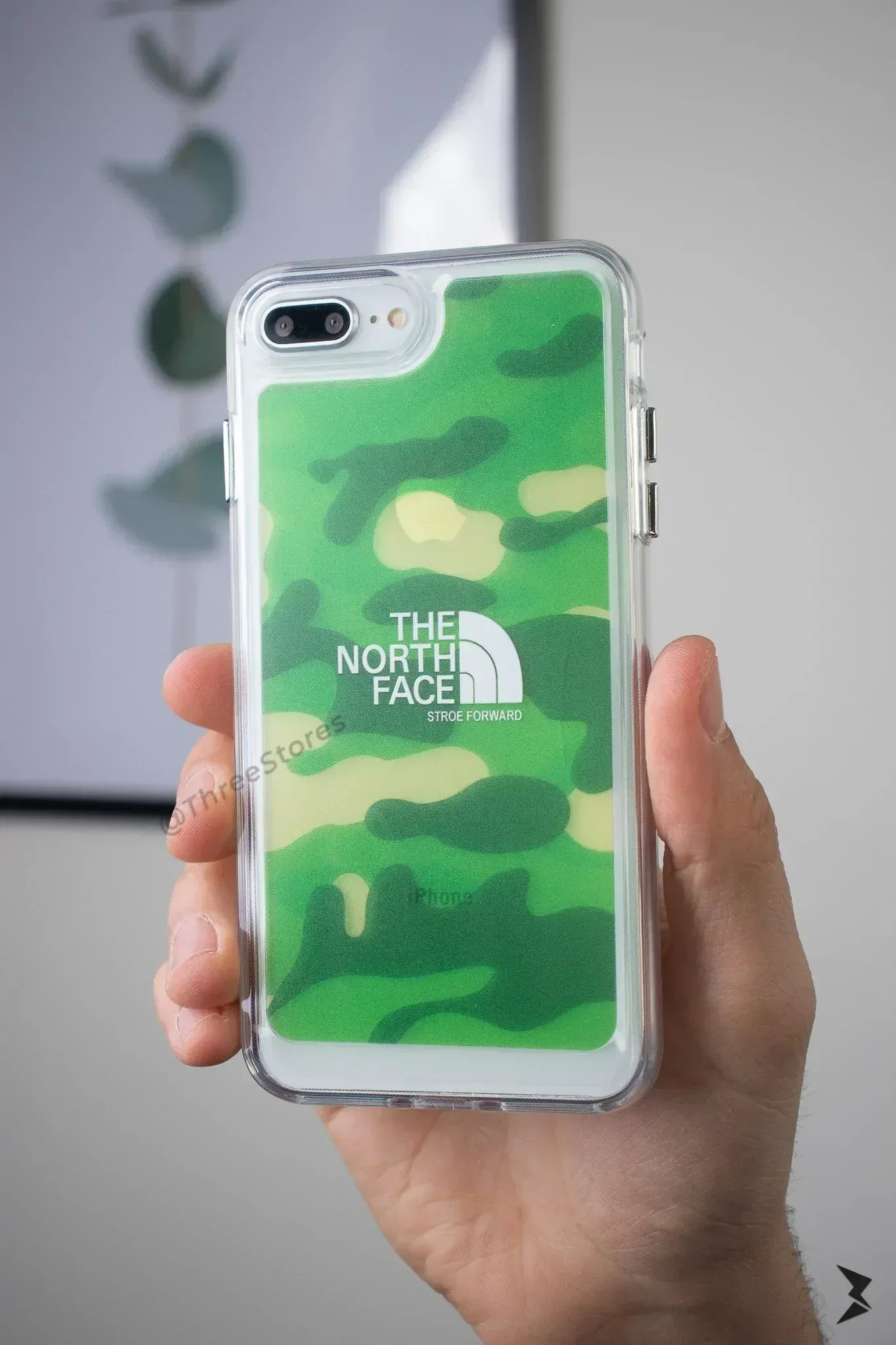 Transparent Printed Case iPhone 7/8 Plus - Three