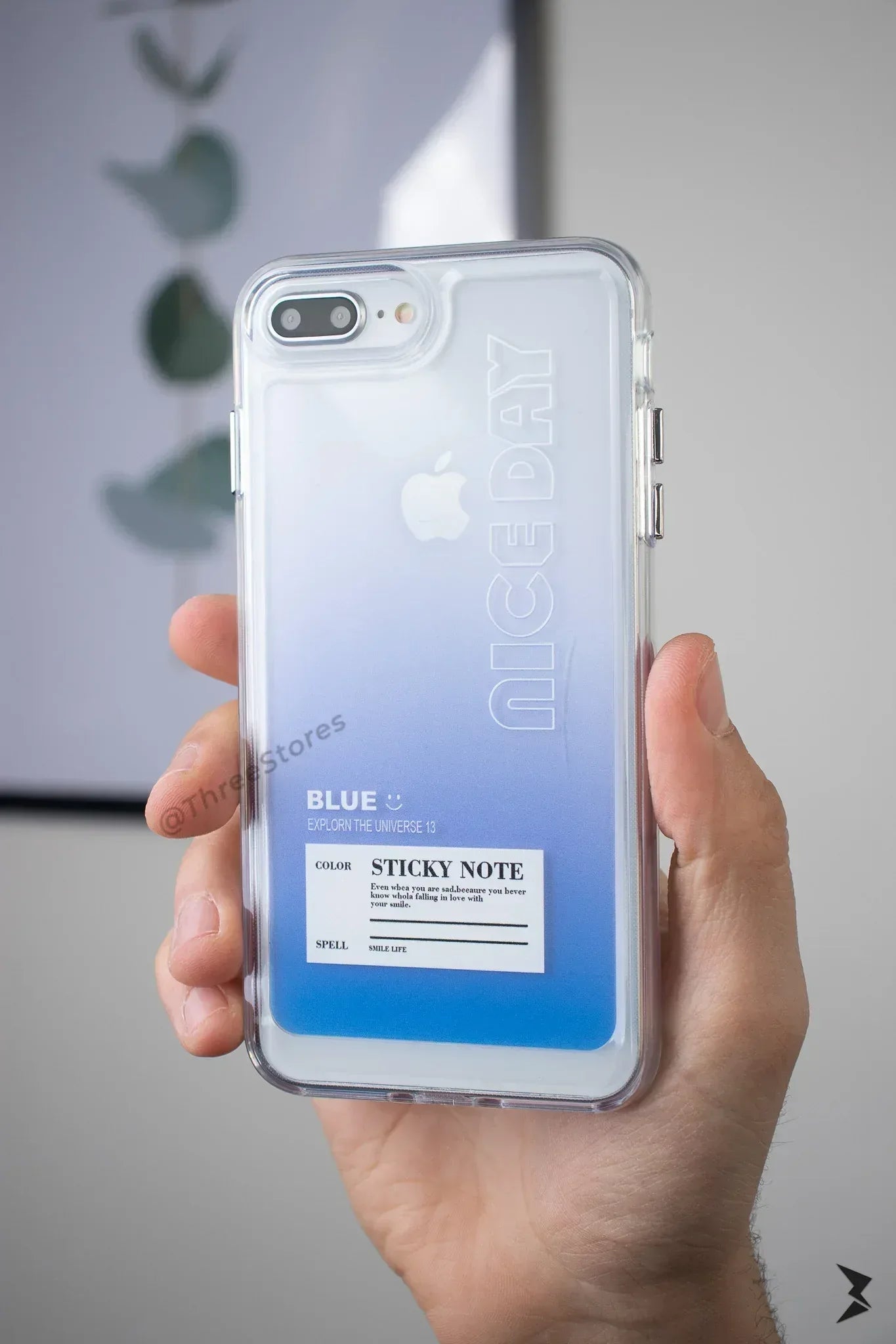 Transparent Printed Case iPhone 7/8 Plus - Three