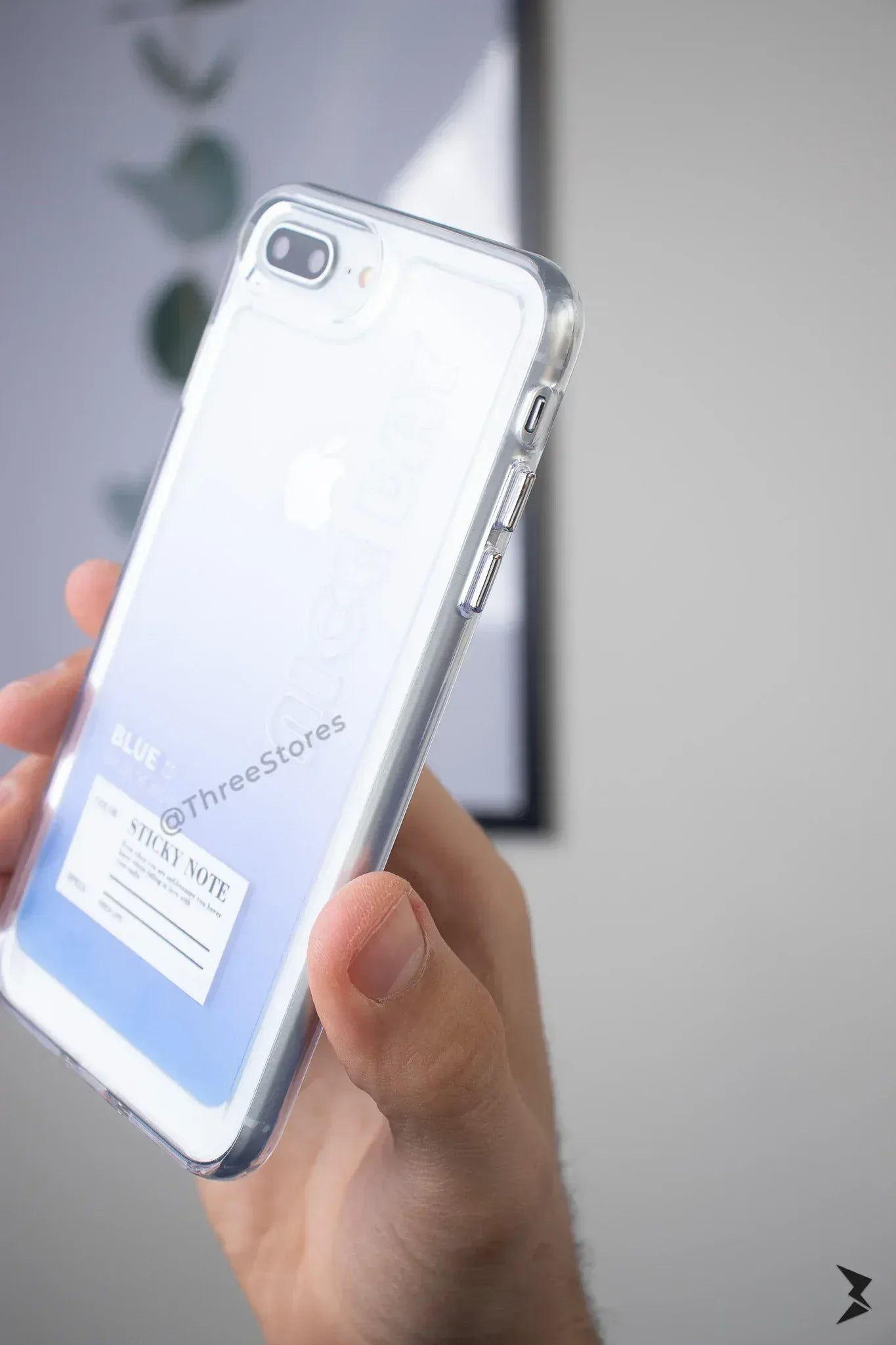 Transparent Printed Case iPhone 7/8 Plus - Three