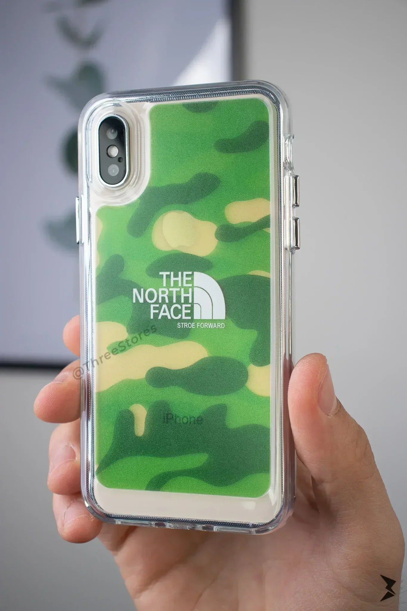 Transparent Printed Case iPhone X - Three