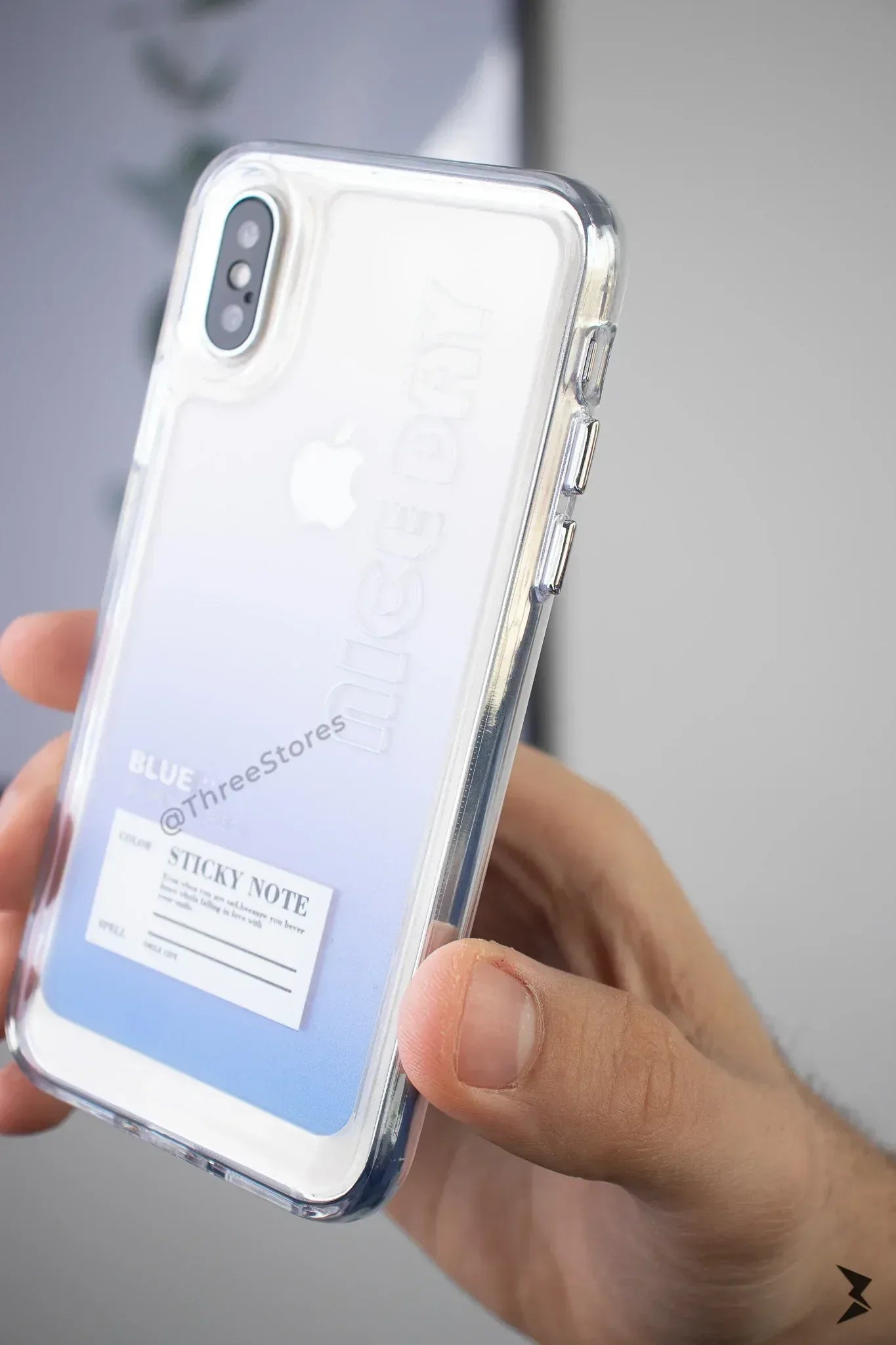 Transparent Printed Case iPhone X - Three