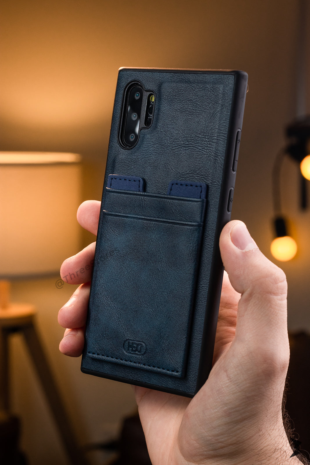 Hdd Leather Slim invisible Card Case Samsung Note 10 Plus