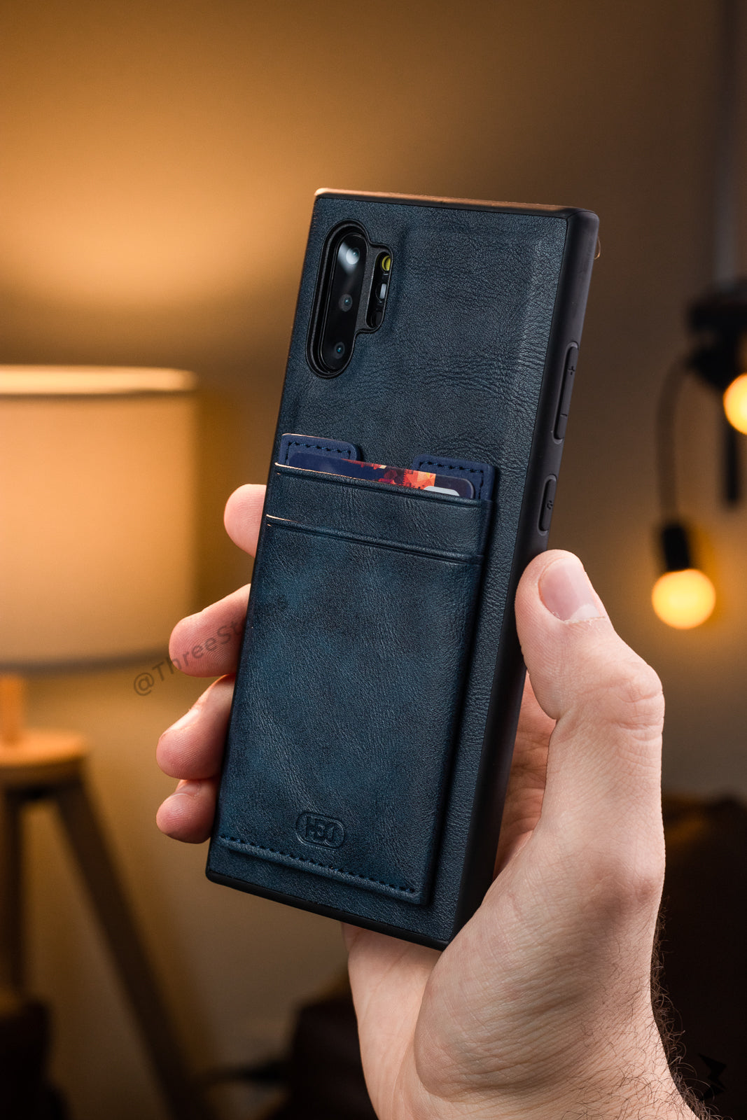 Hdd Leather Slim invisible Card Case Samsung Note 10 Plus