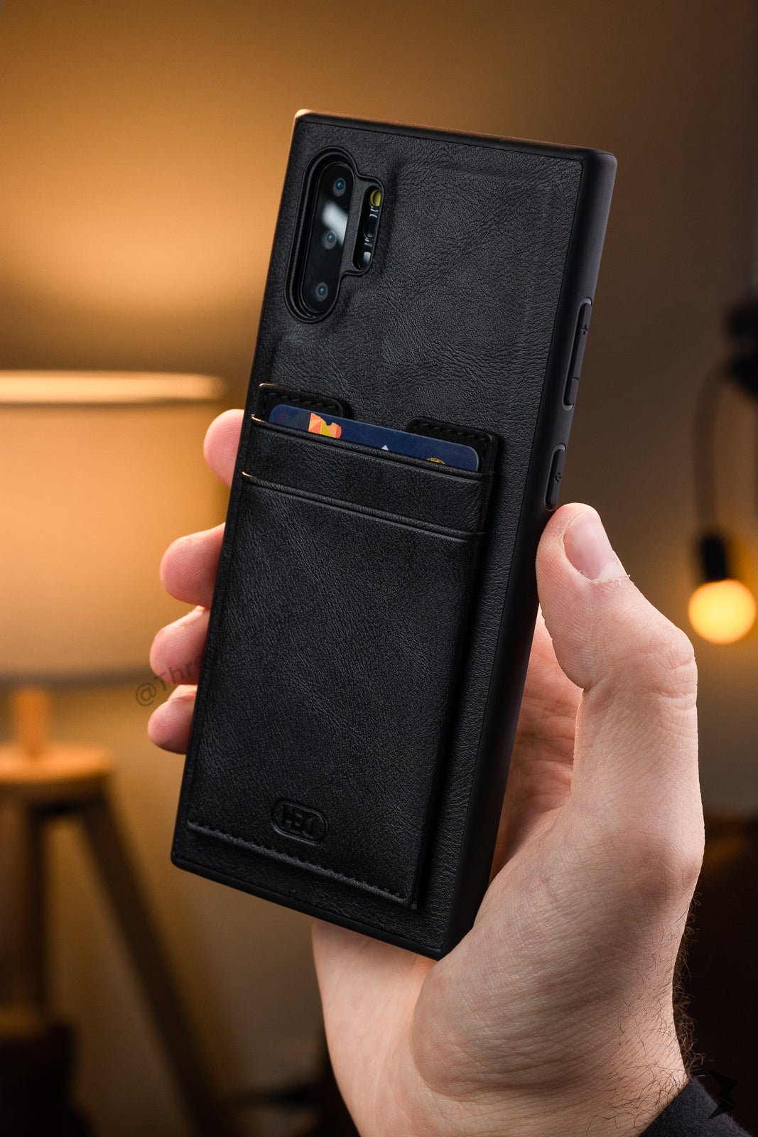 Hdd Leather Slim invisible Card Case Samsung Note 10 Plus