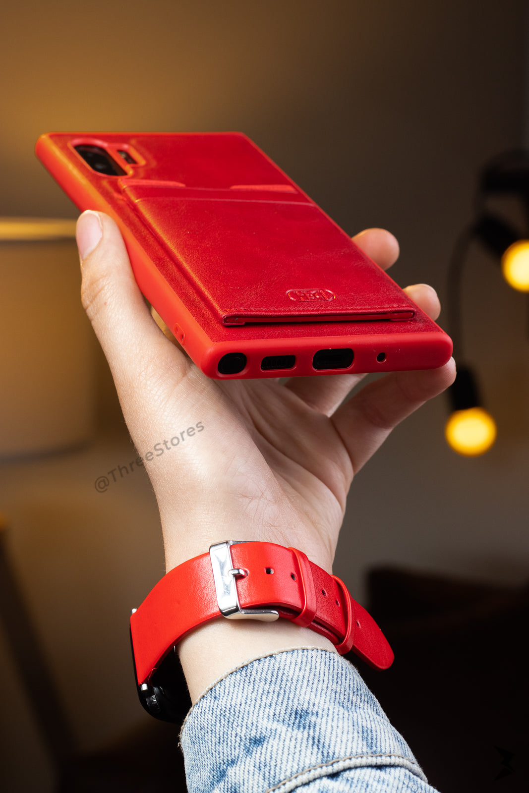 Hdd Leather Slim invisible Card Case Samsung Note 10 Plus