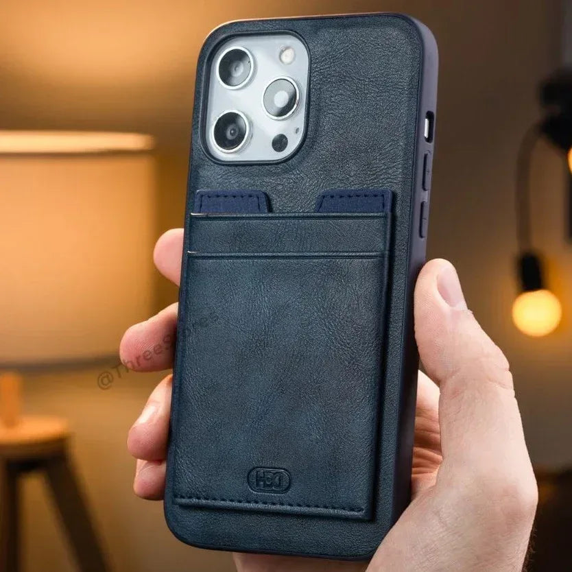 Hdd Leather Slim invisible Card Case iPhone 12 Pro Max - Three
