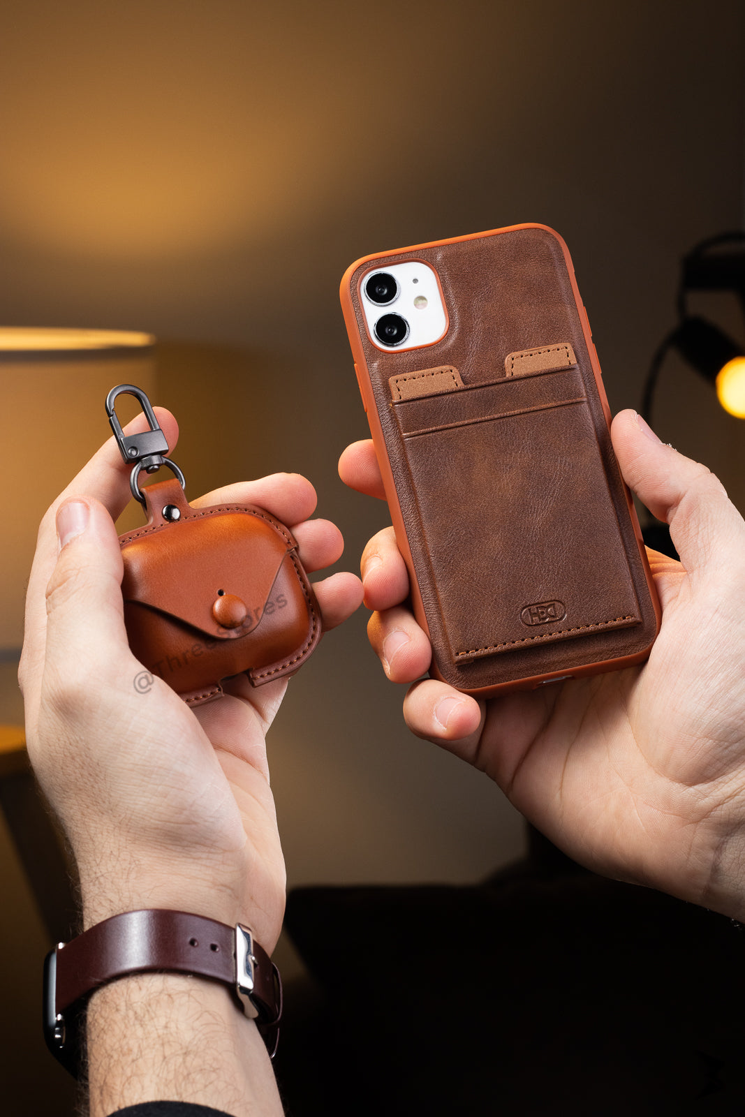 Hdd Leather Slim invisible Card Case iPhone 11
