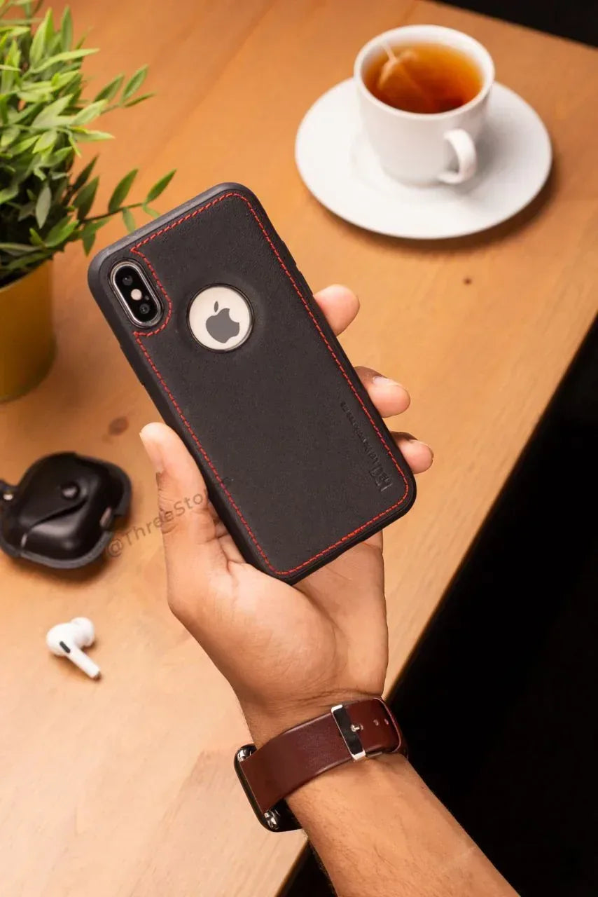 Hdd Leather Apple Case iPhone XS - Three
