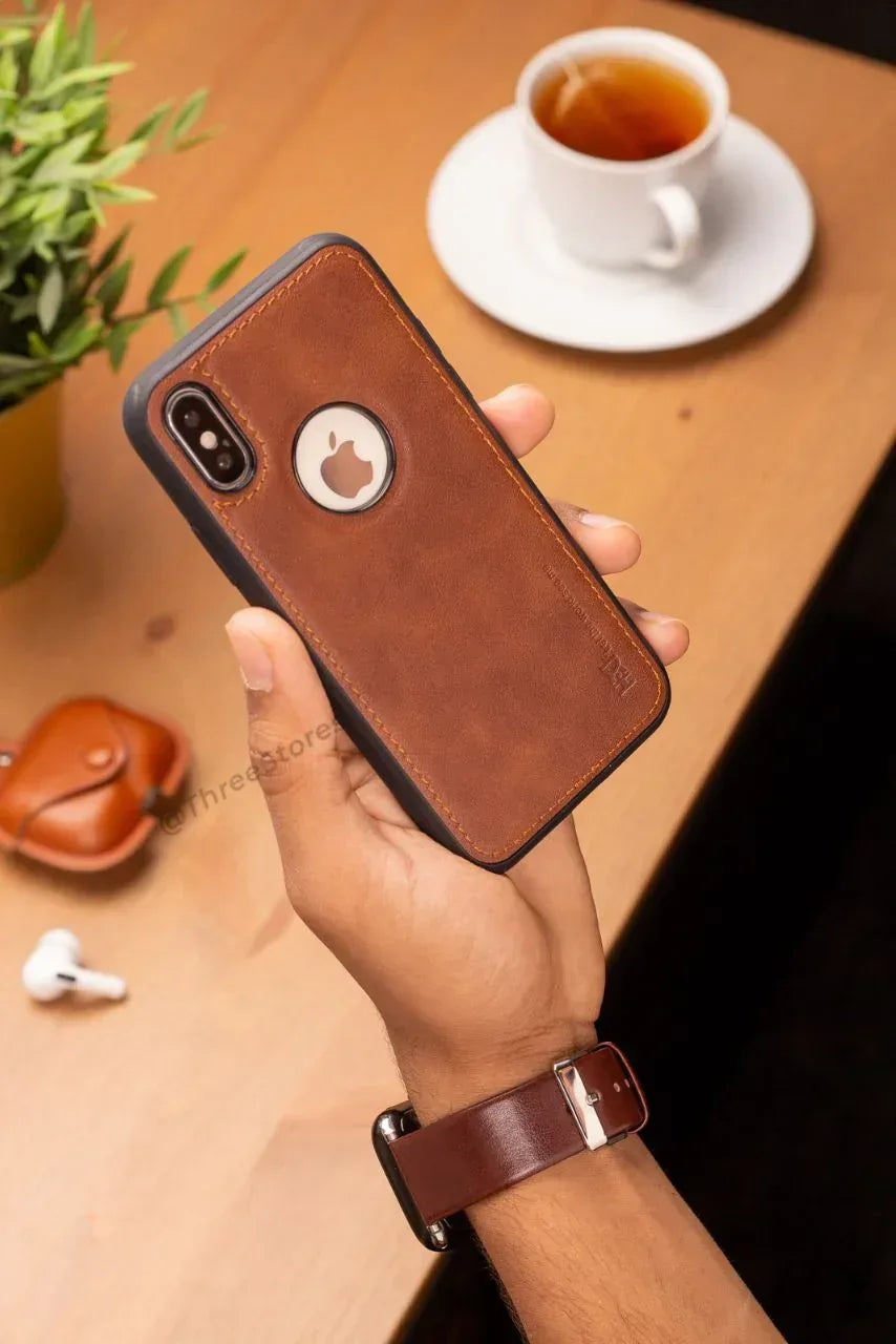 Hdd Leather Apple Case iPhone XS - Three