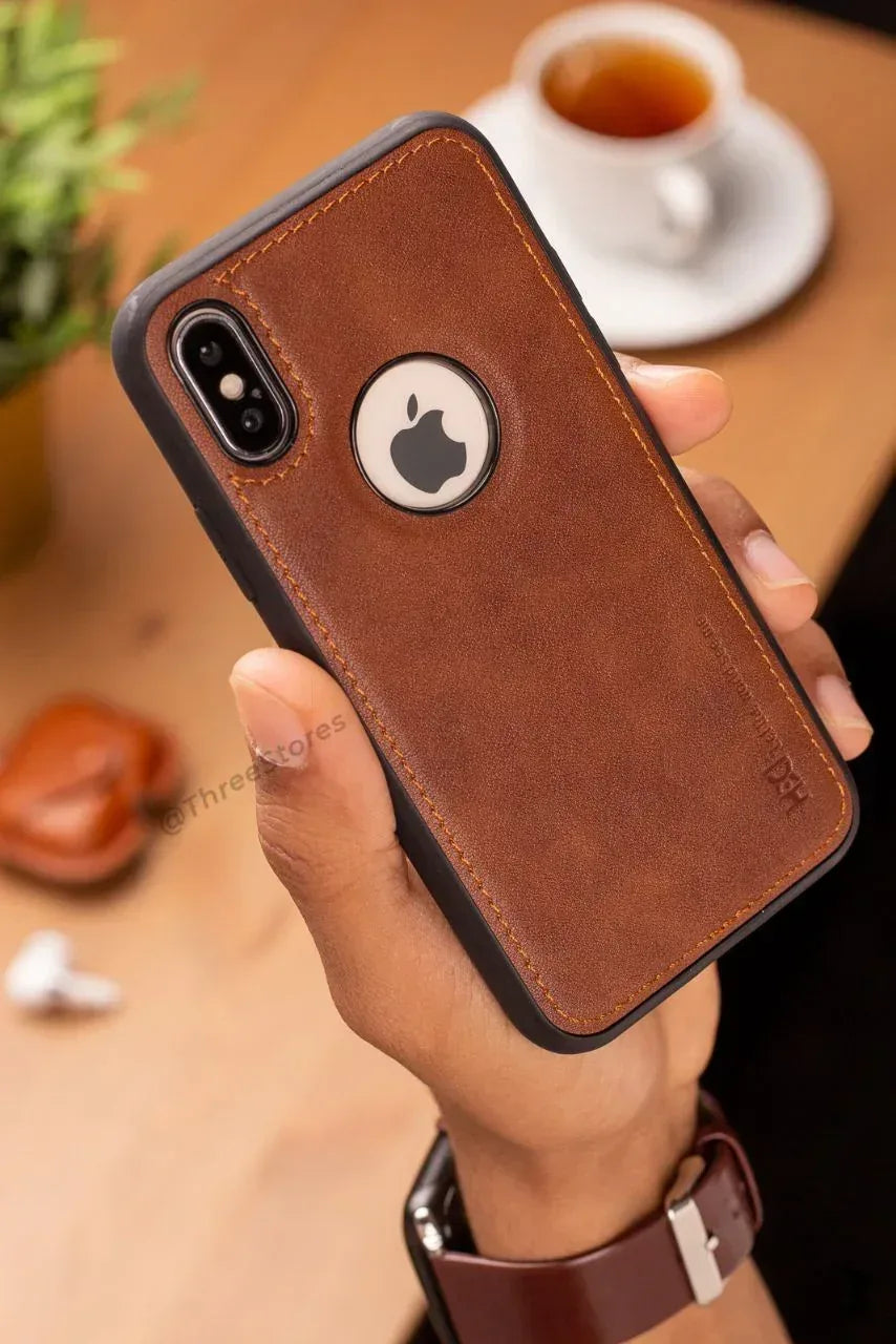 Hdd Leather Apple Case iPhone XS - Three