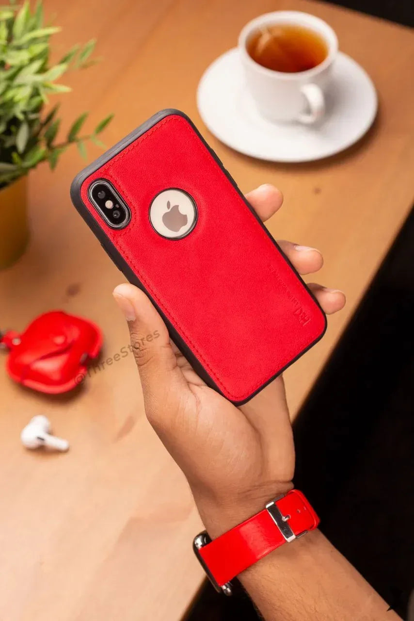 Hdd Leather Apple Case iPhone XS - Three