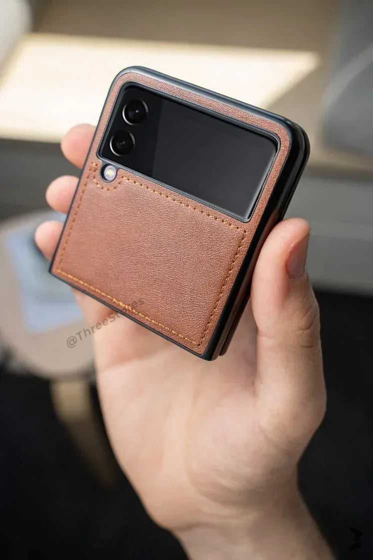 Hdd Slim Leather Case Samsung Z Flip 3 - Three