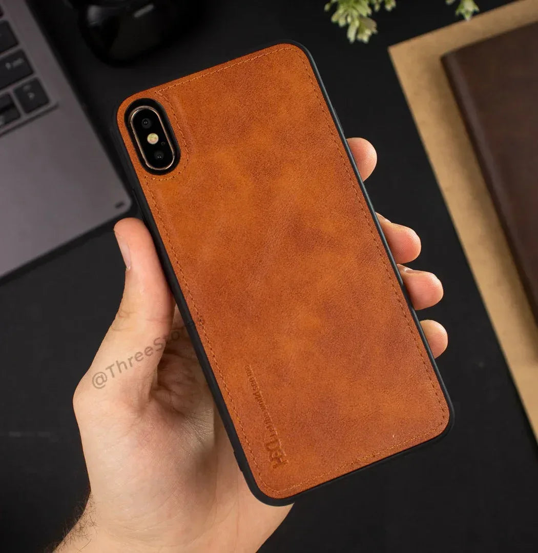 Hdd Leather Case iPhone X Max - Three