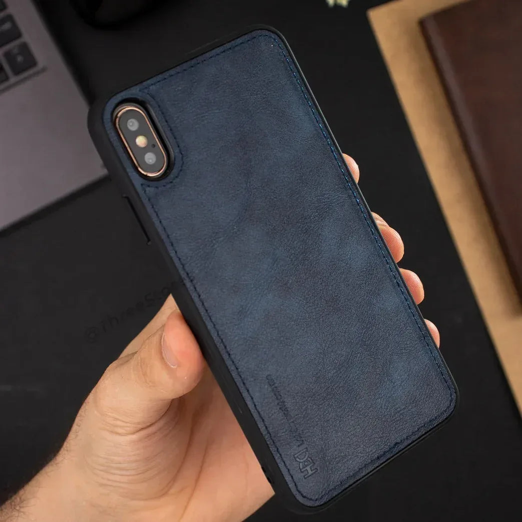 Hdd Leather Case iPhone X Max - Three