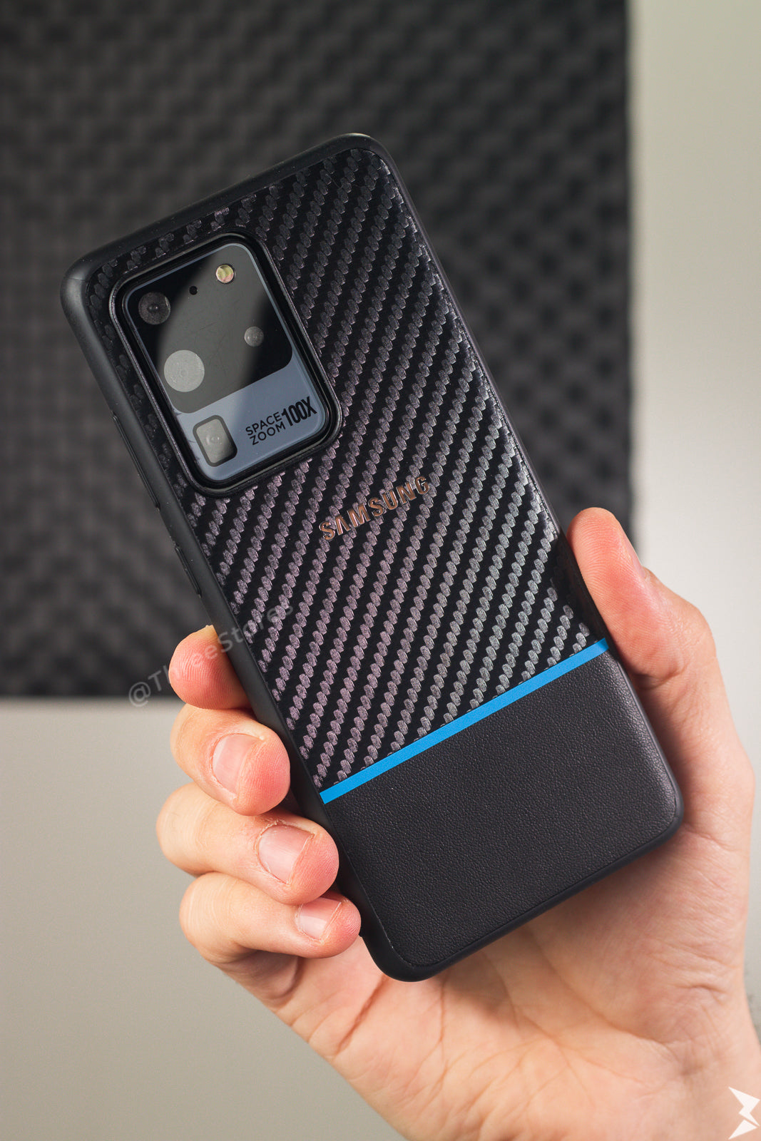 Black Fiber Protective Case Samsung S20 Ultra