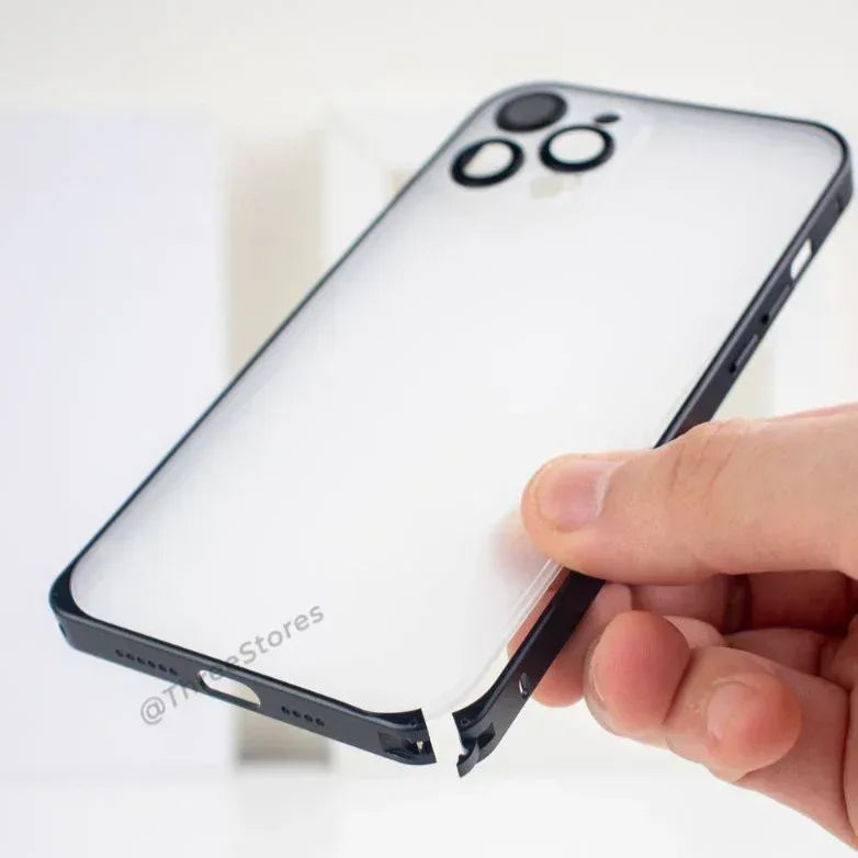 QY Metal Camera Protection Case iPhone 14 Pro Max - Three