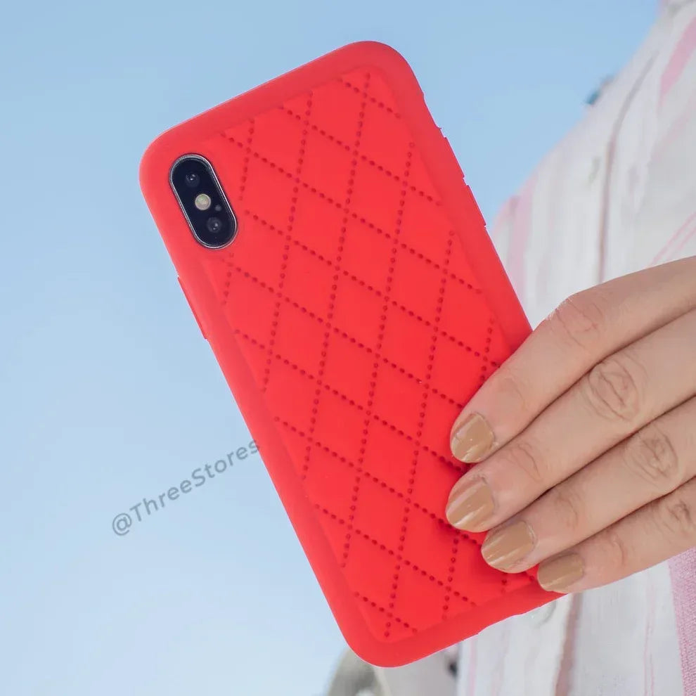 Woven Pattern Case iPhone X - Three