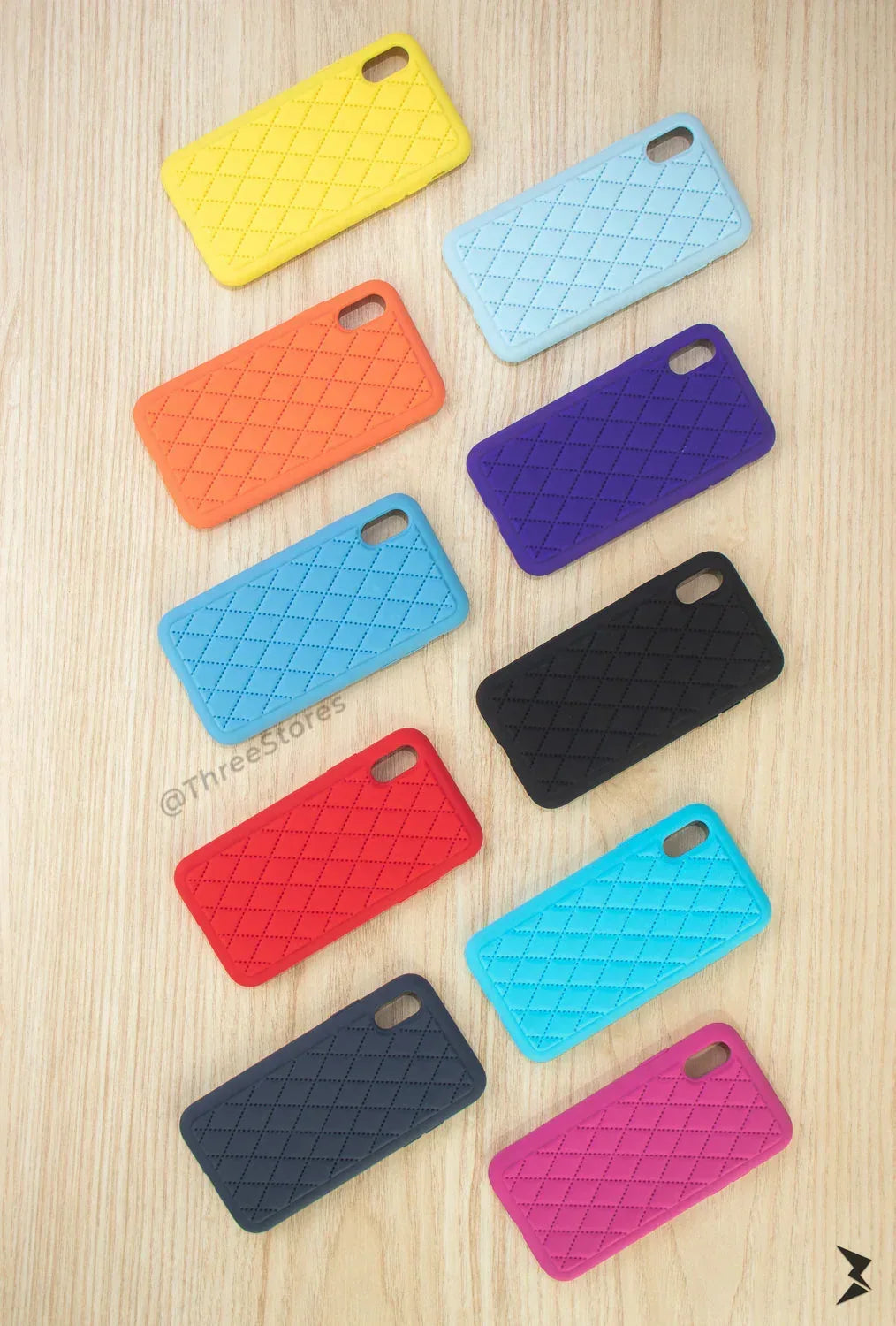 Woven Pattern Case iPhone X - Three