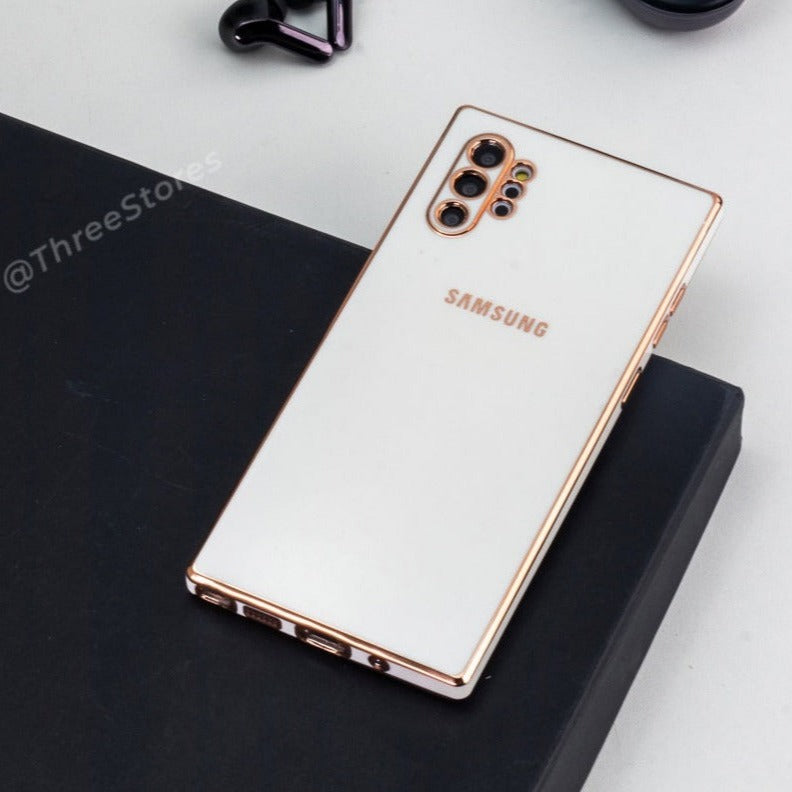 Plating Gold Lens Protection Case Samsung Note 10 Plus