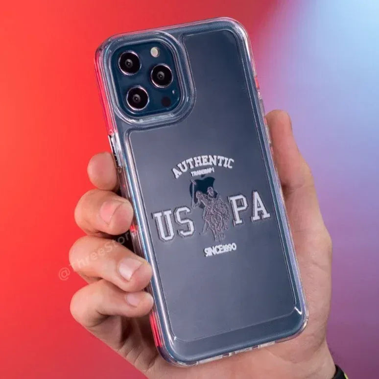 U.S Polo Assn Transparent Case iPhone 12 / 12 Pro - Three