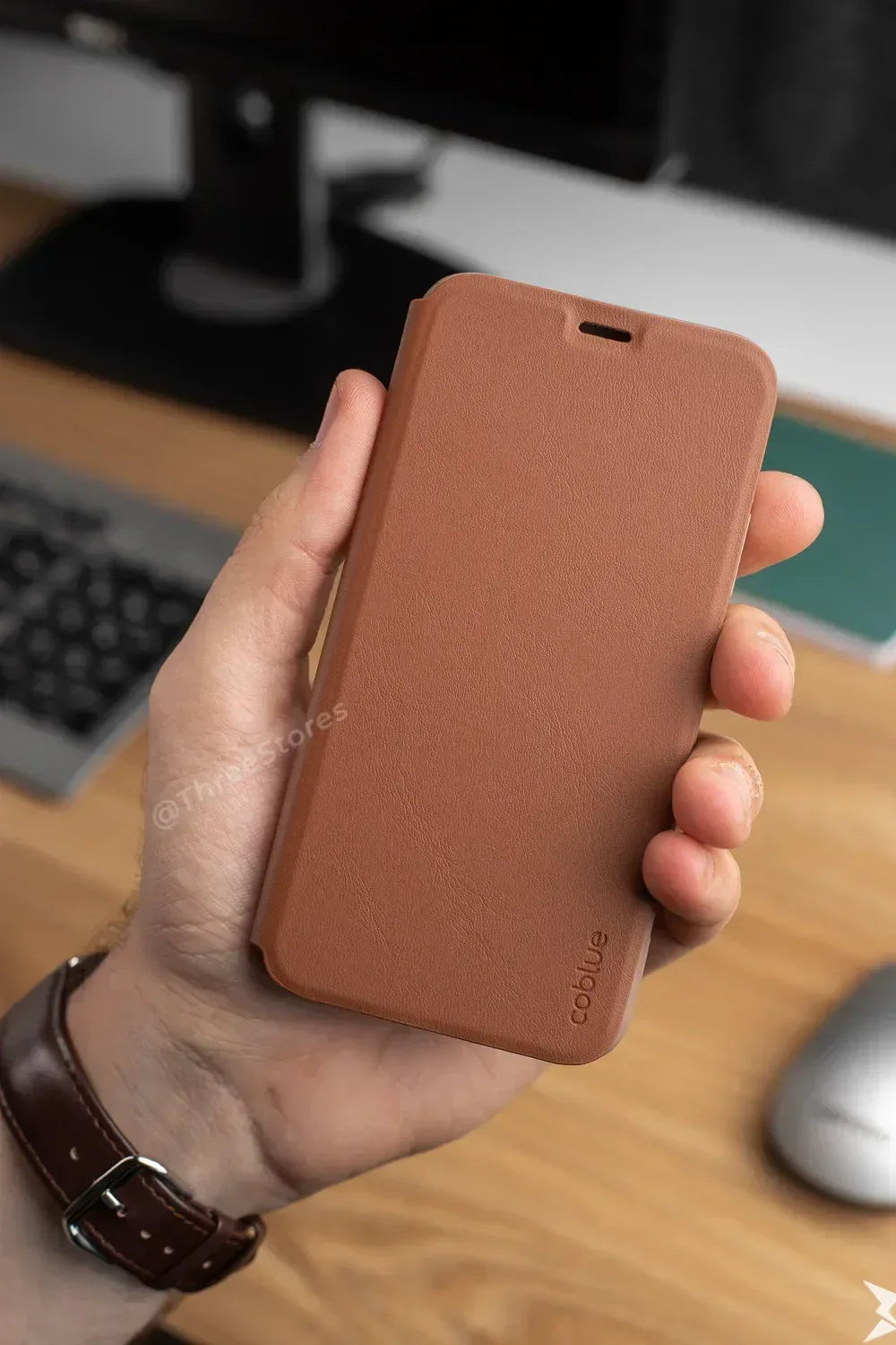 Coblue Leather 360 Ultra Thin Case iPhone X Max - Three