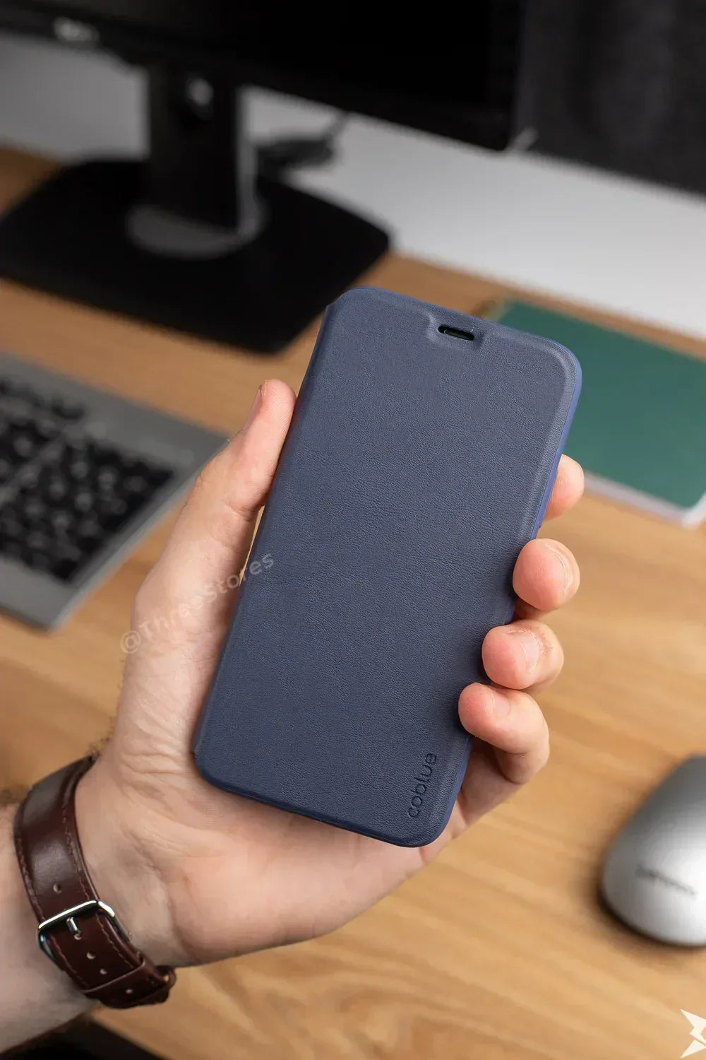 Coblue Leather 360 Ultra Thin Case iPhone X Max - Three