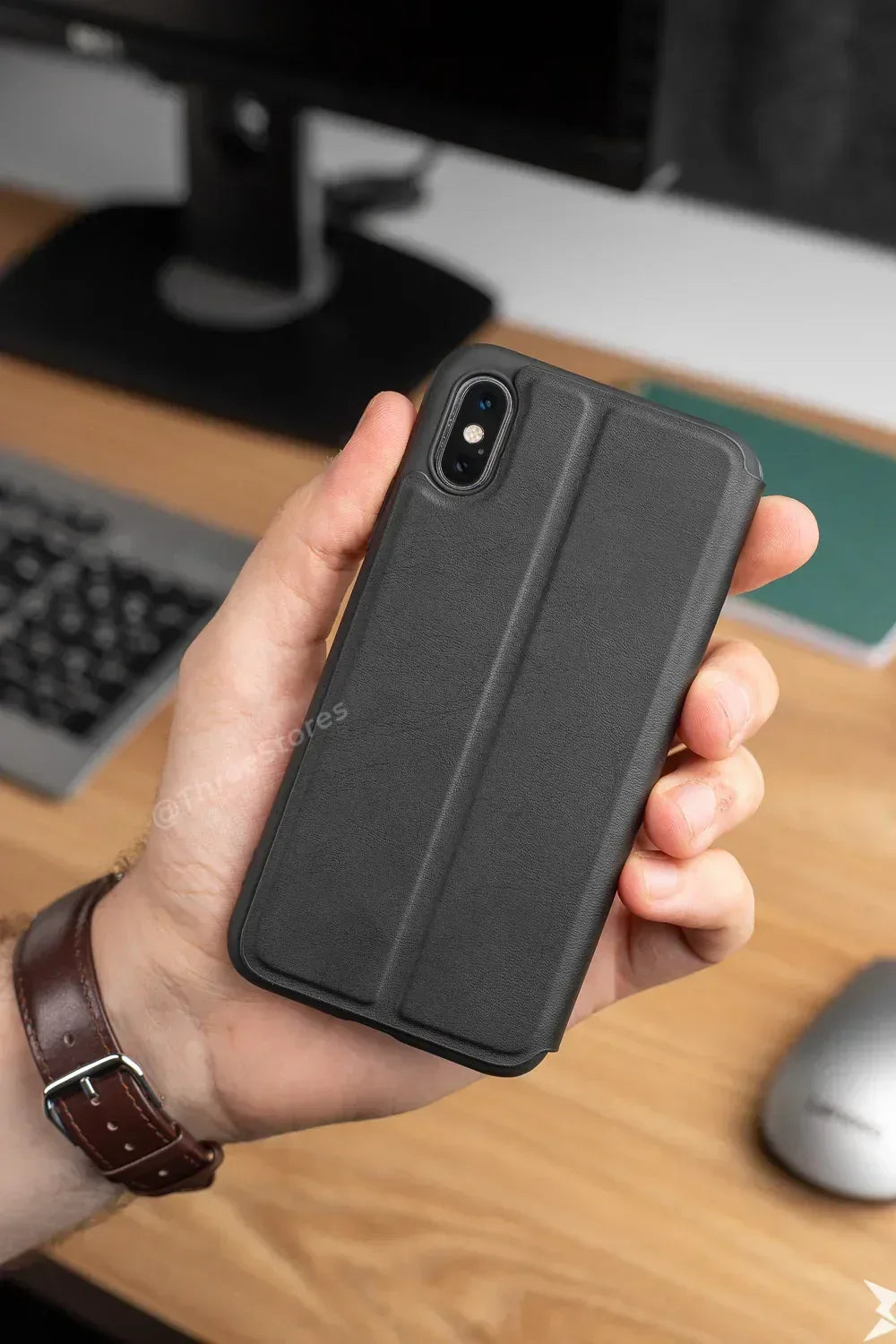 Coblue Leather 360 Ultra Thin Case iPhone X Max - Three