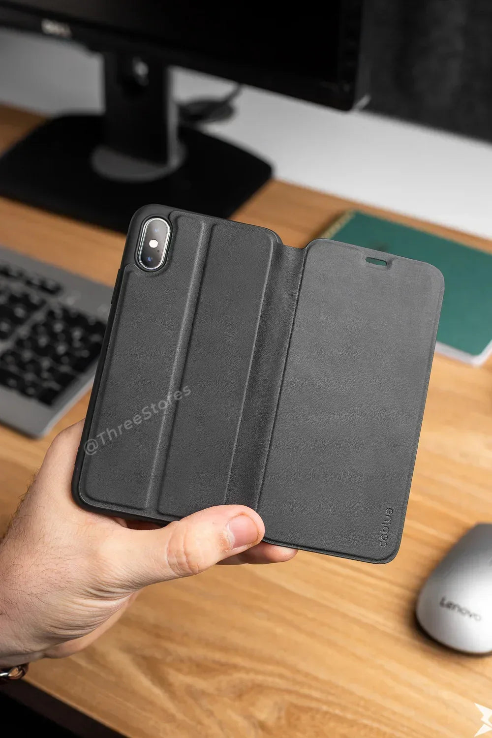 Coblue Leather 360 Ultra Thin Case iPhone X Max - Three