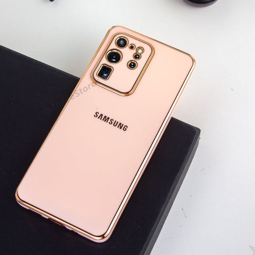 Plating Gold Lens Protection Case Samsung S20 Ultra