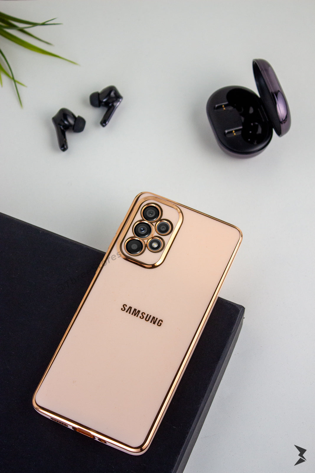 Plating Gold Lens Protection Case Samsung A52