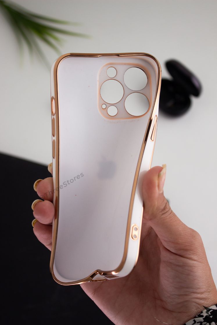 Plating Gold Lens Protection Case iPhone 13 Pro Max