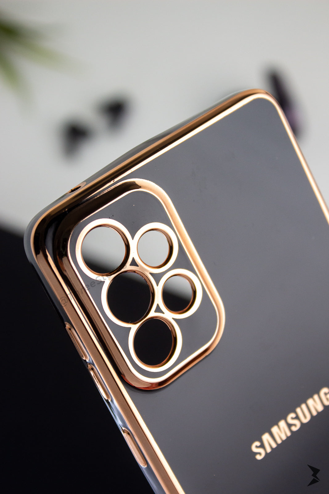 Plating Gold Lens Protection Case Samsung A52