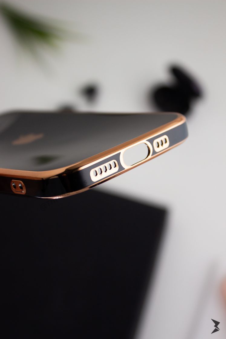 Plating Gold Lens Protection Case iPhone 14 Pro