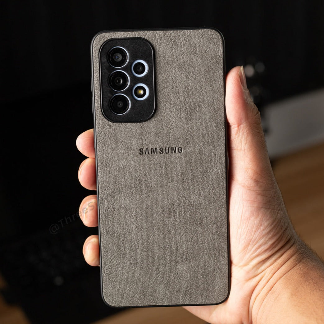 Leather Camera Protection Case Samsung A53