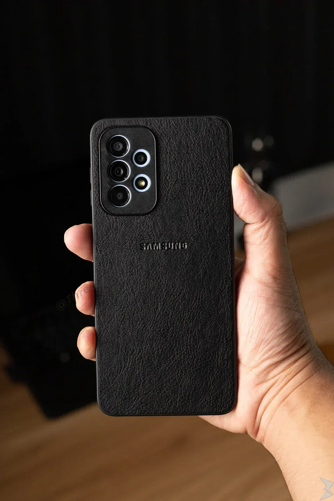 Leather Camera Protection Case Samsung A73 - Three