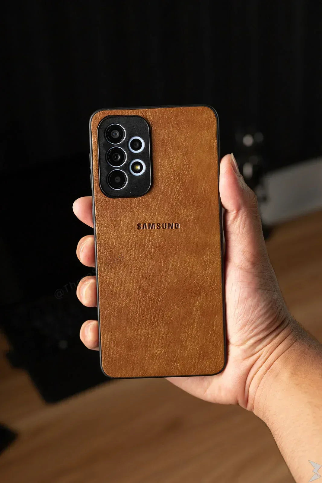 Leather Camera Protection Case Samsung A53 - Three