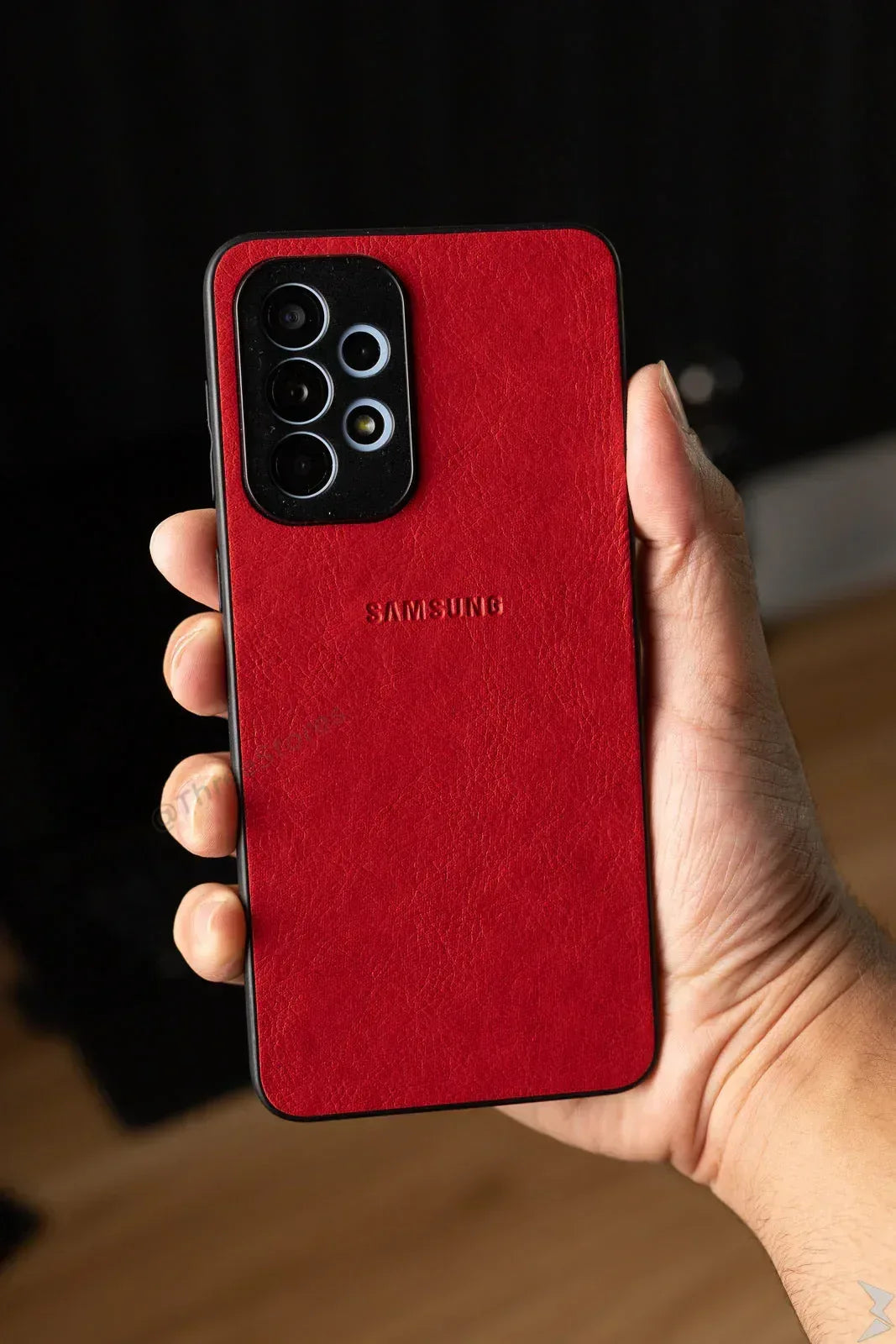 Leather Camera Protection Case Samsung A53 - Three