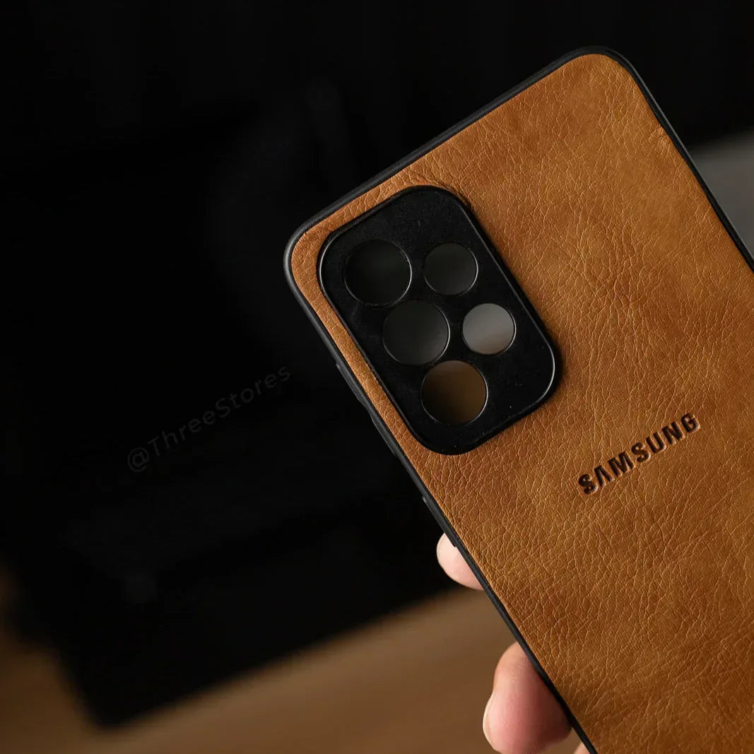 Leather Camera Protection Case Samsung A33 - Three